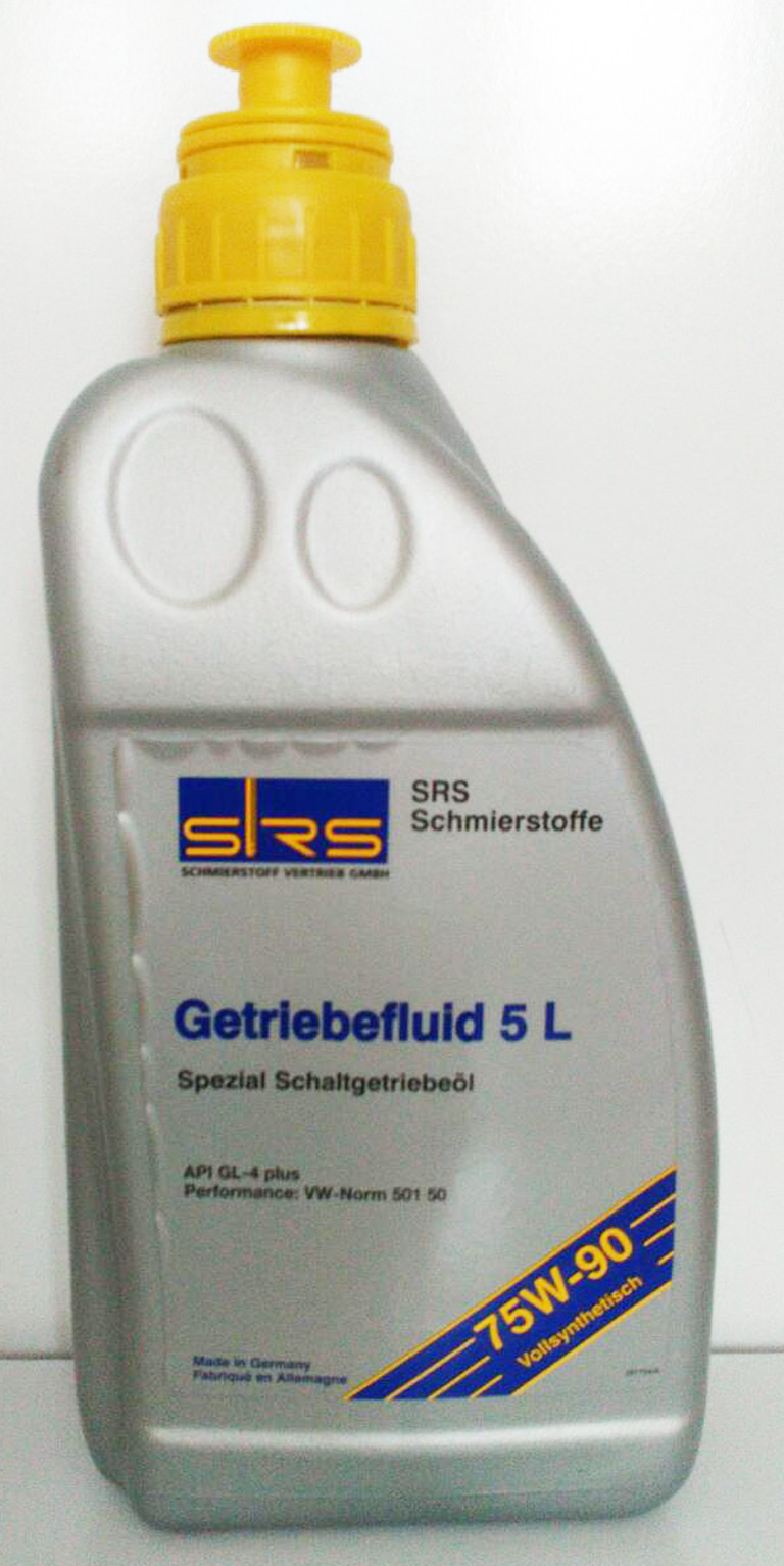Масло трансмиссионное SRS синтетическое "Getriebefluid 5L 75W90", (уп.1л) 4033885000922